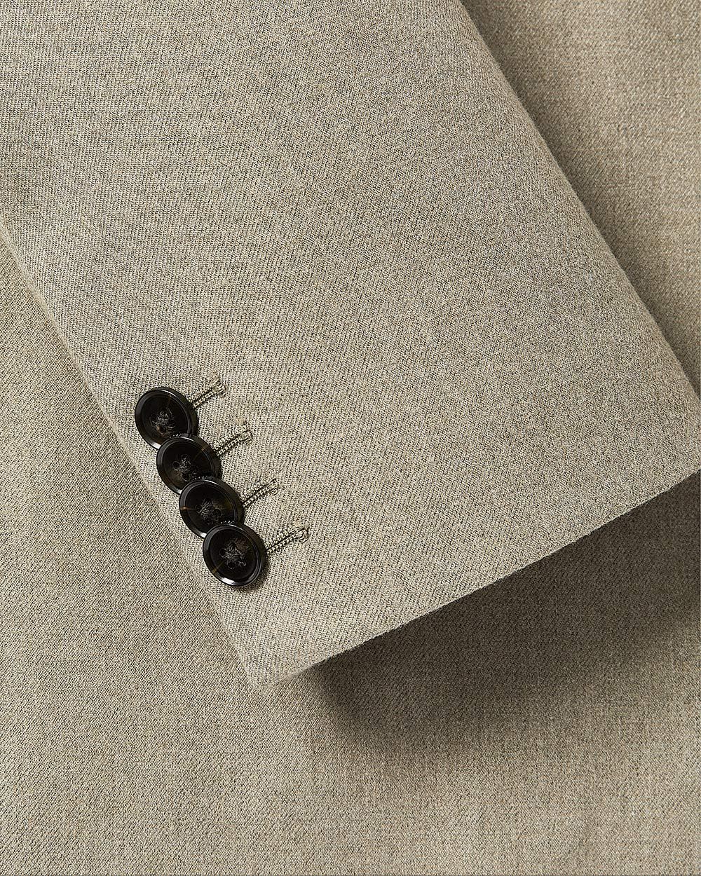 Tailored-Fit Brushed Suit Blazer