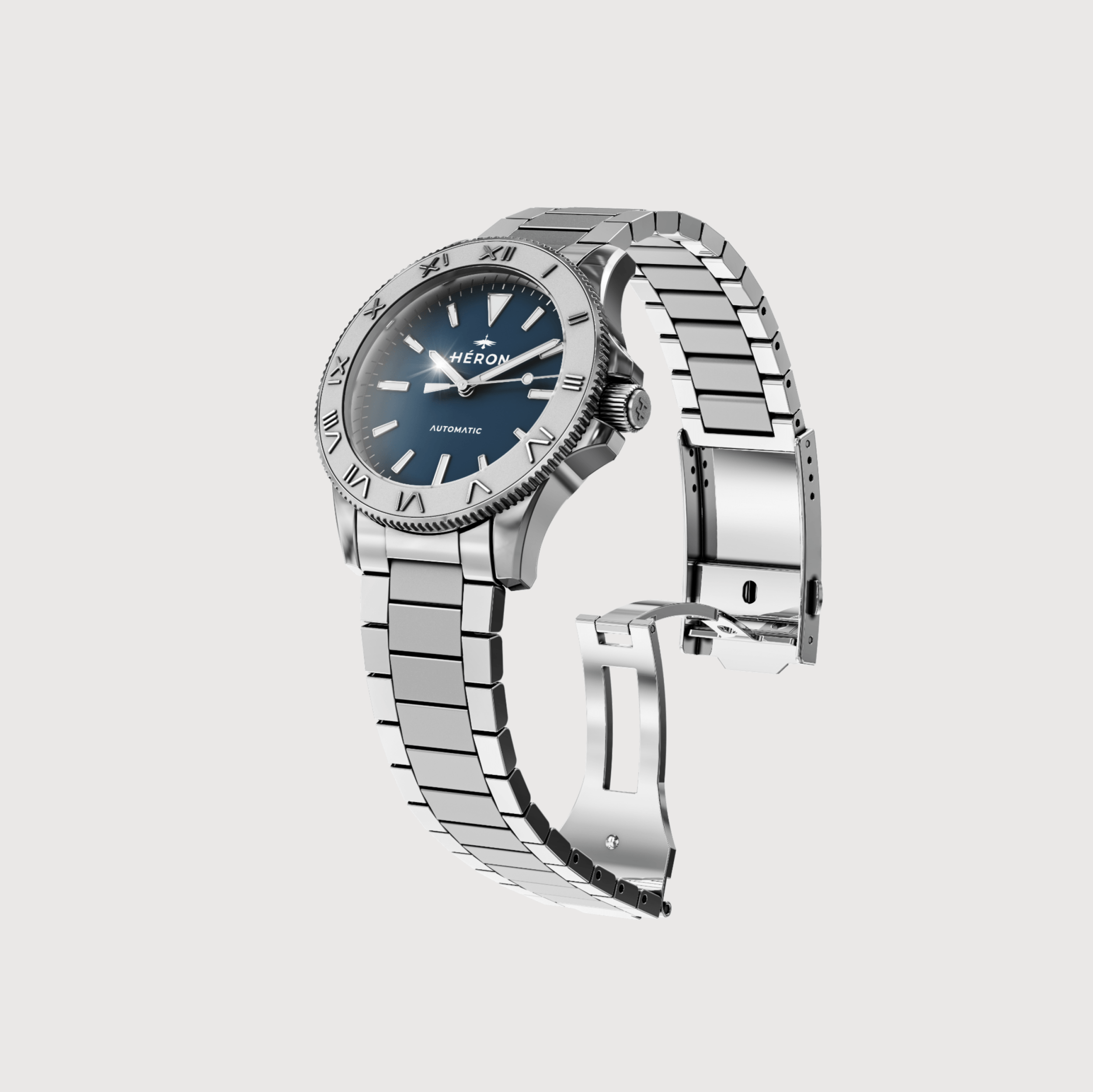 HERON WATCHES | GLADIATEUR MMLXV, ACIER ≡ BLUE