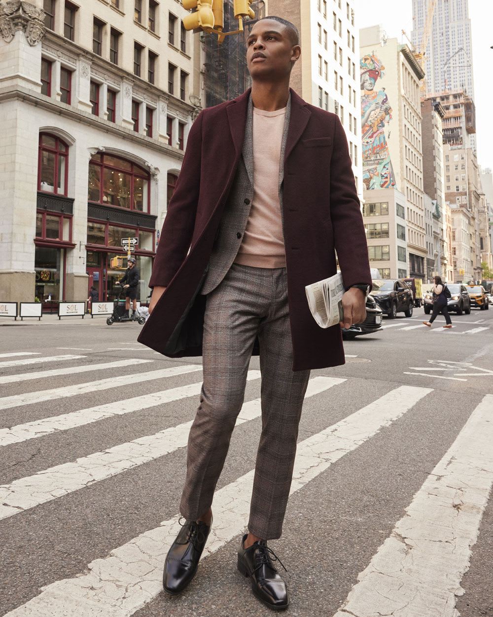 Classic Wool Coat with Tailored Collar