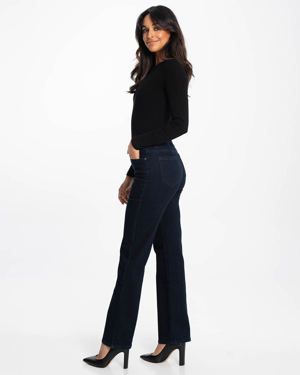 LOIS - Georgia Wide Dk Indigo Jeans