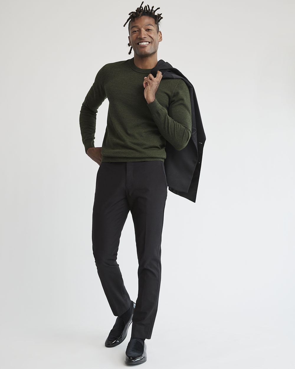 Merino-Wool Crew-Neck Sweater