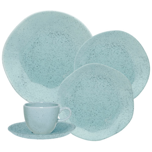 Oxford Ryo Blue Bay 20 Pieces Dinnerware Set Service for 4