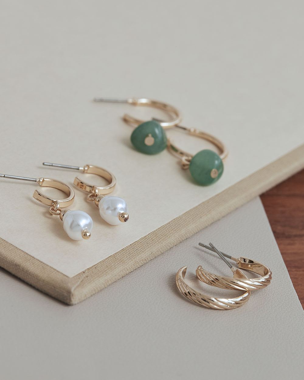 Small Golden Hoops, Set of 3