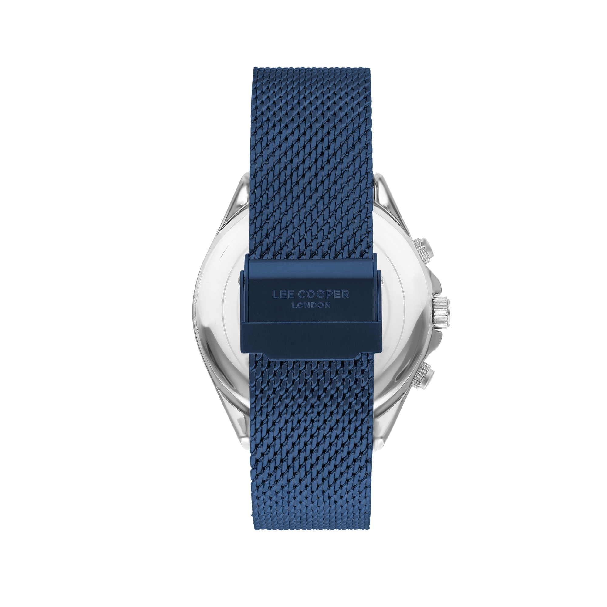 LEE COOPER-Men's Silver 45mm watch w/Blue Dial