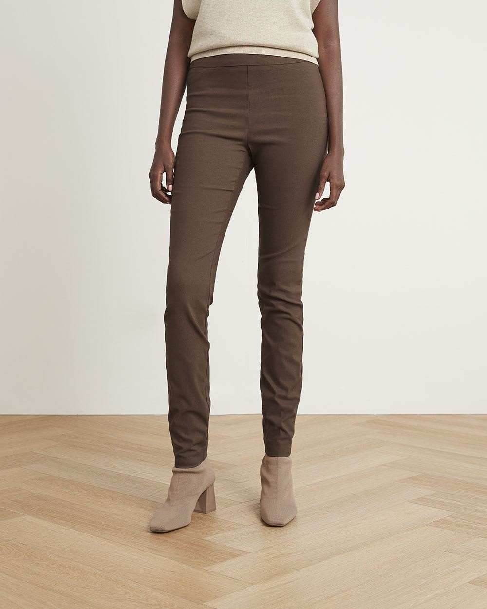 High-Rise Long Solid City Legging Pant