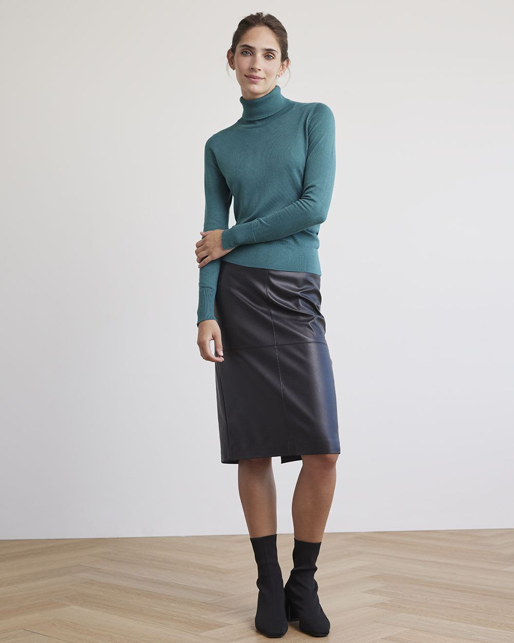 Long-Sleeve Turtleneck Sweater