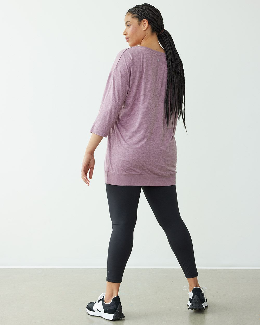 Long-Sleeve Crew-Neck Tunic, Dry Lux Hyba