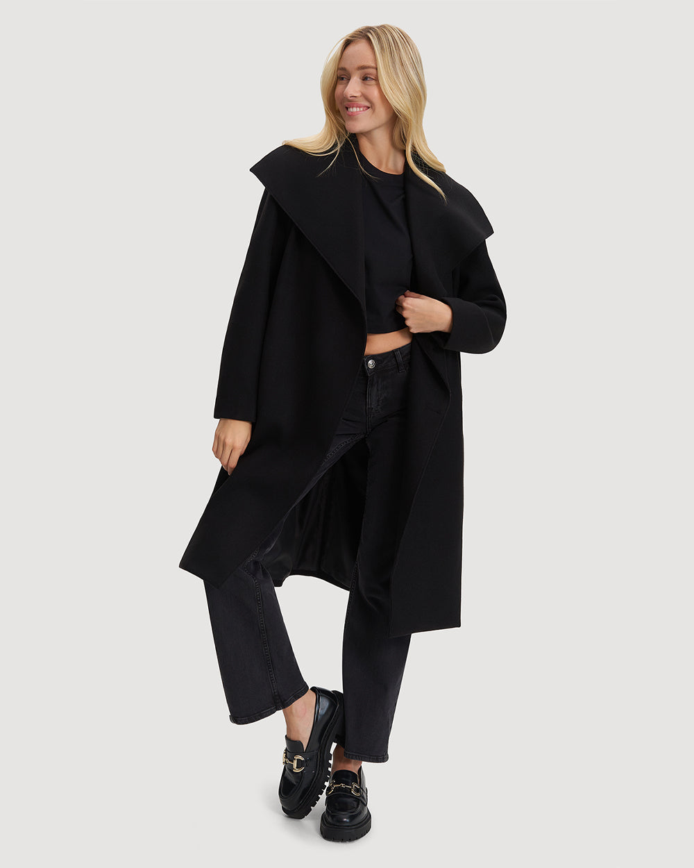 Noize - Lena Long Length Vegan Wool Coat
