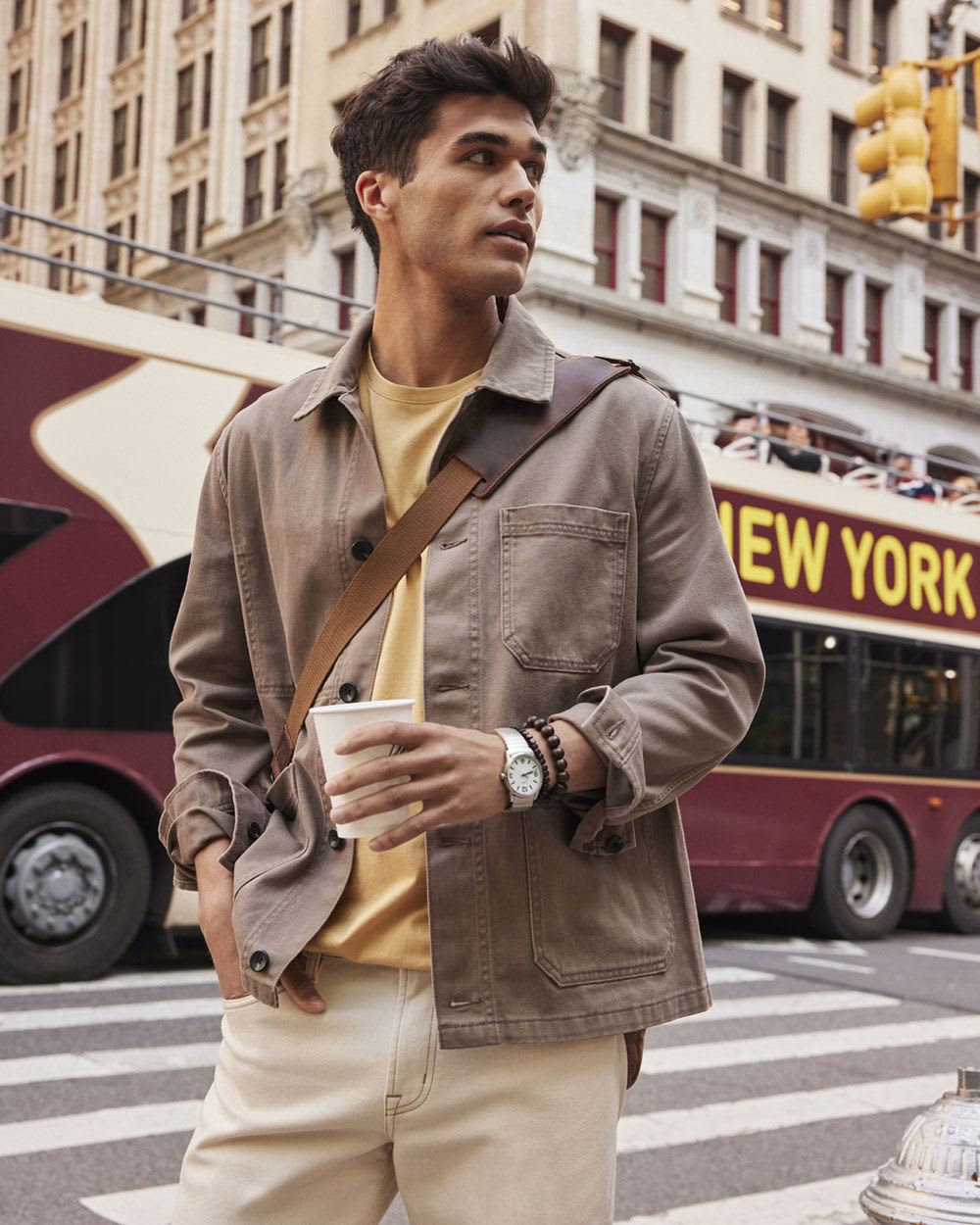 Painter Jacket with Shirt Collar