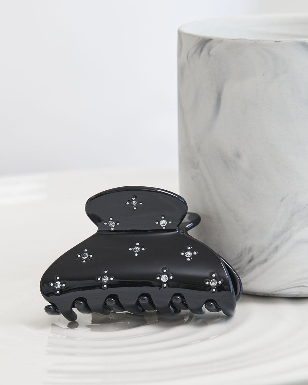 Medium Acrylic Hair Grippers with Crystals