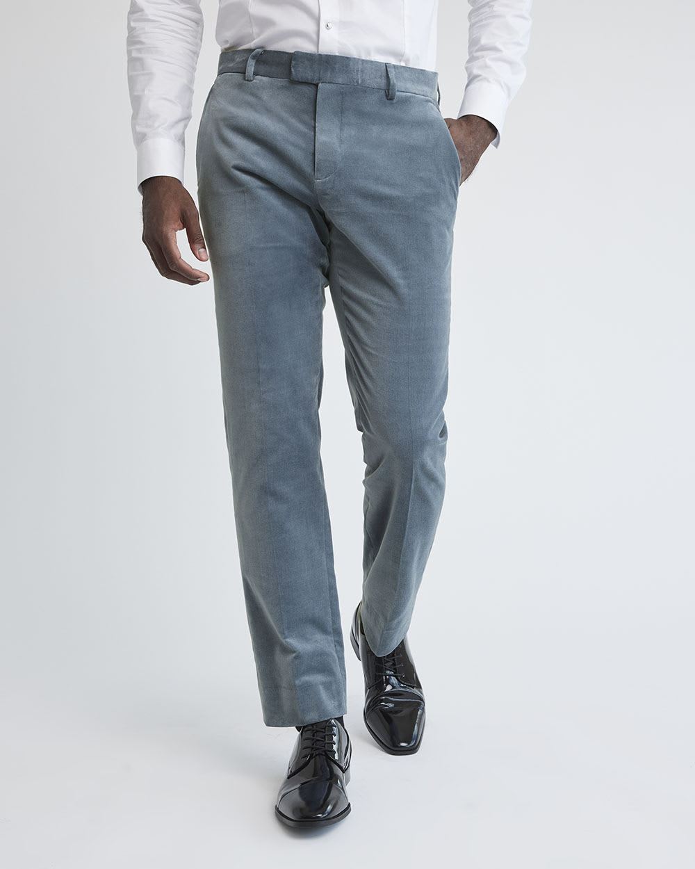 Tailored-Fit Velvet Suit Pant