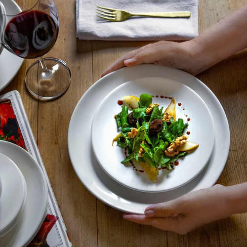 Oxford Unni White 20 Pieces Dinnerware Set Service for 4