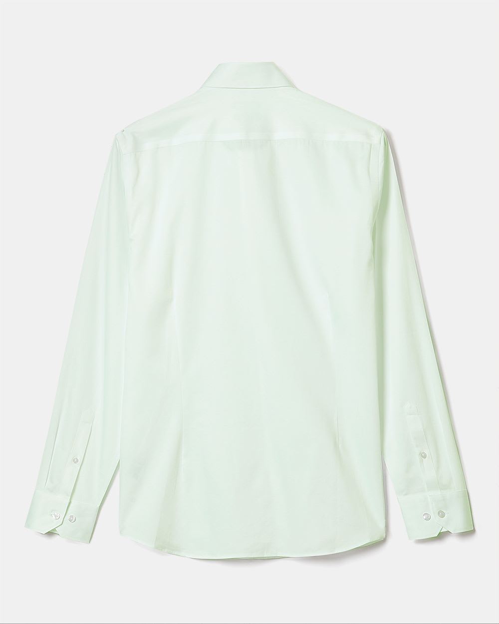 Solid Satin-Effect Dress Shirt