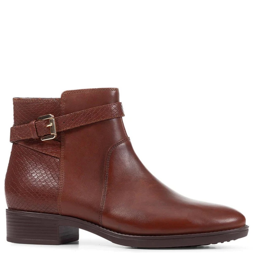Geox - Womens/Ladies Felicity Leather Ankle Boots