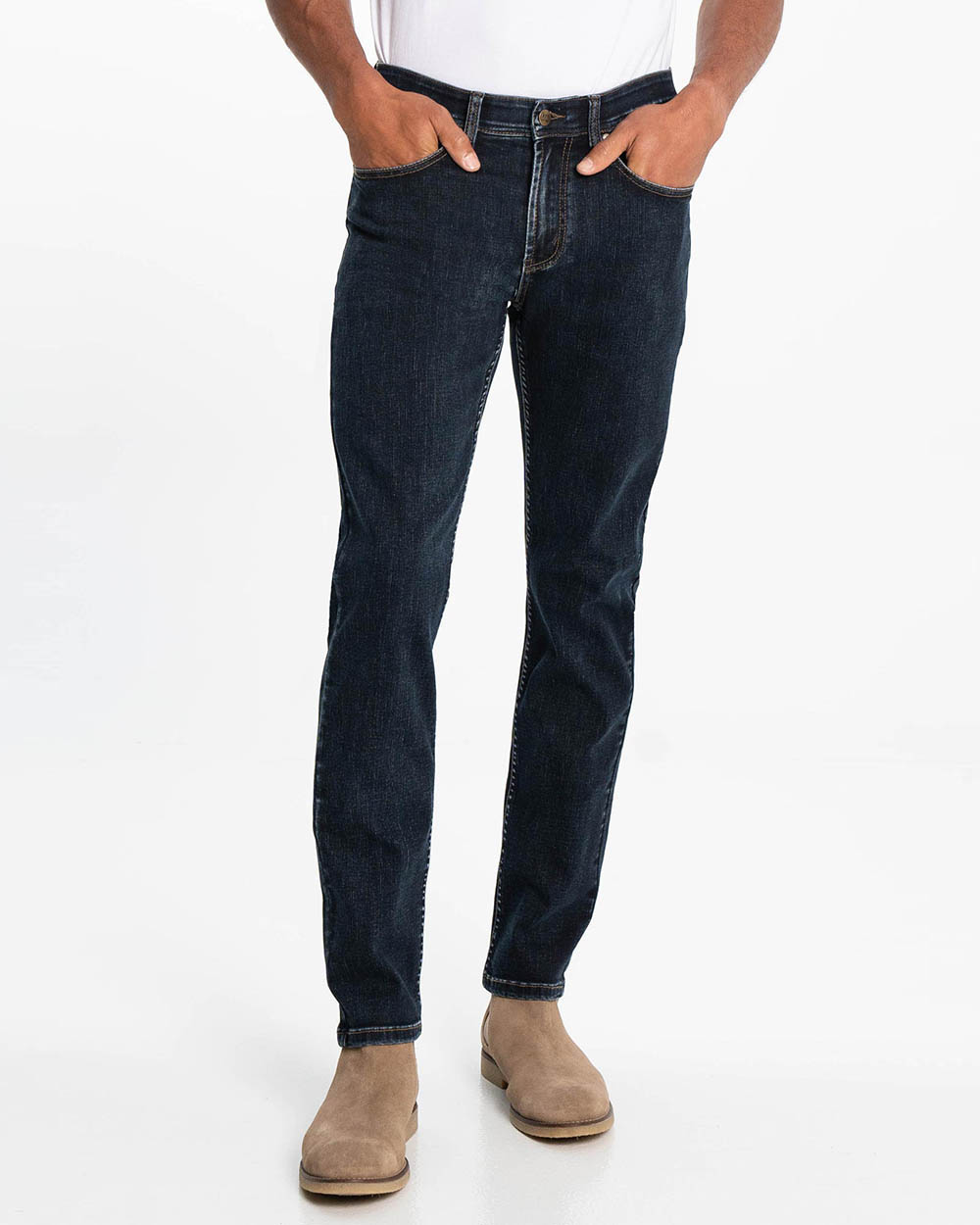 LOIS - Brad Slim Dark Blue Jeans - Inseam 34"