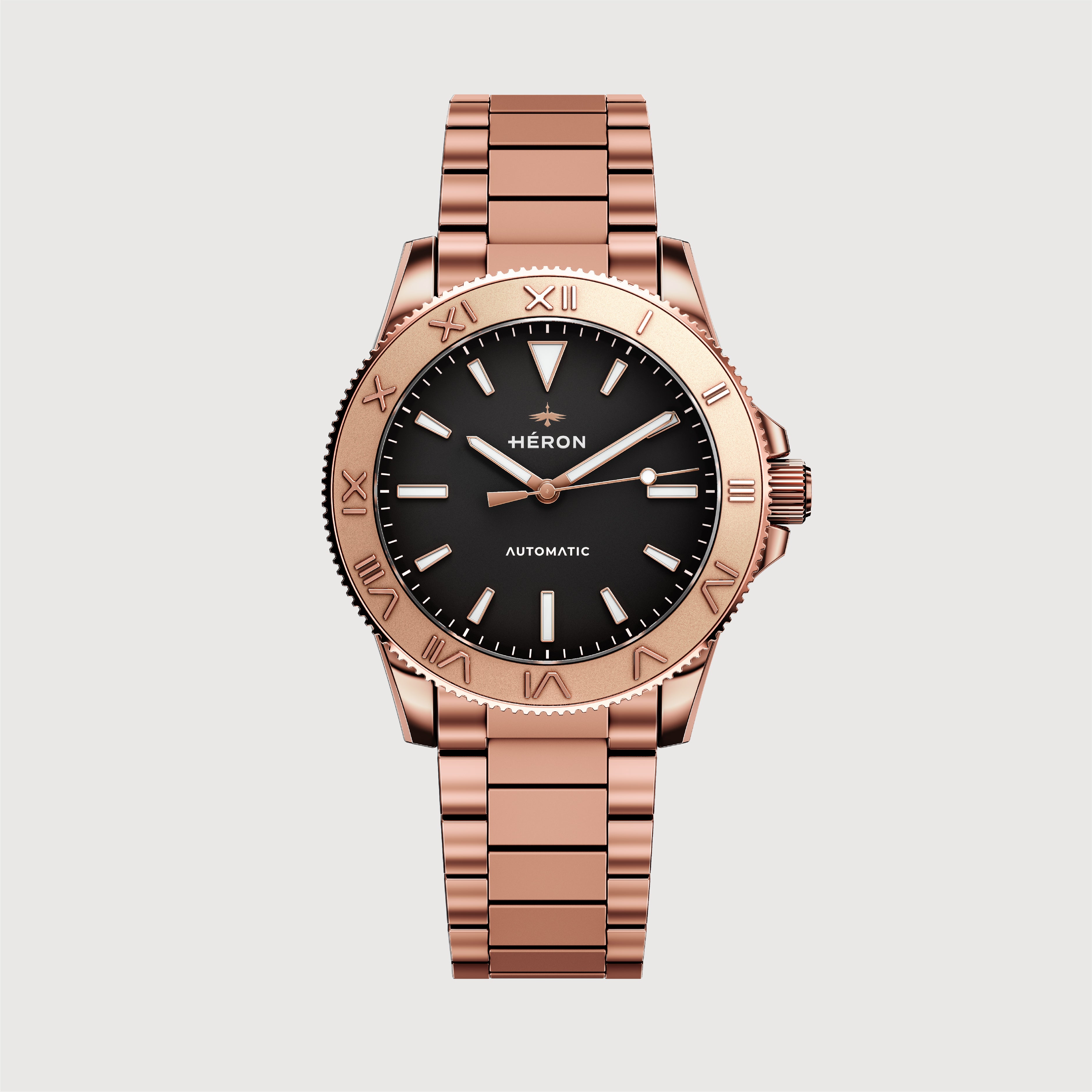 HERON WATCHES | GLADIATEUR MMLXV, ROSE ≡ BLACK