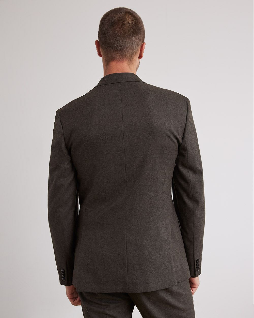 Slim-Fit Brushed Suit Blazer
