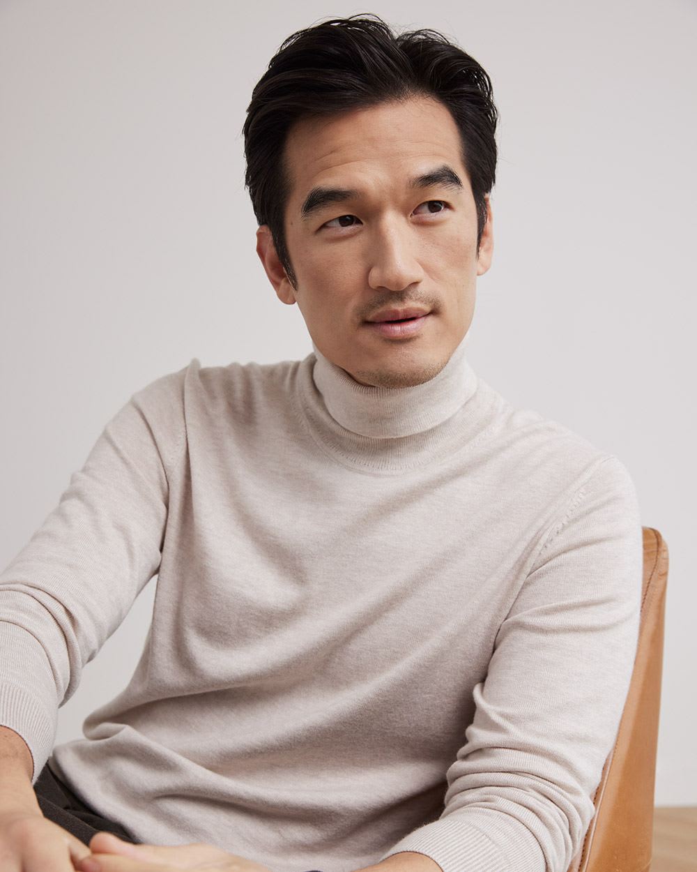 Basic Long-Sleeve Turtleneck Sweater