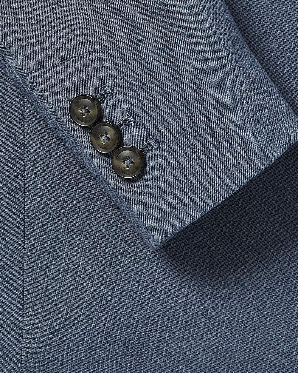 One-Button Classic-Fit Blue Blazer