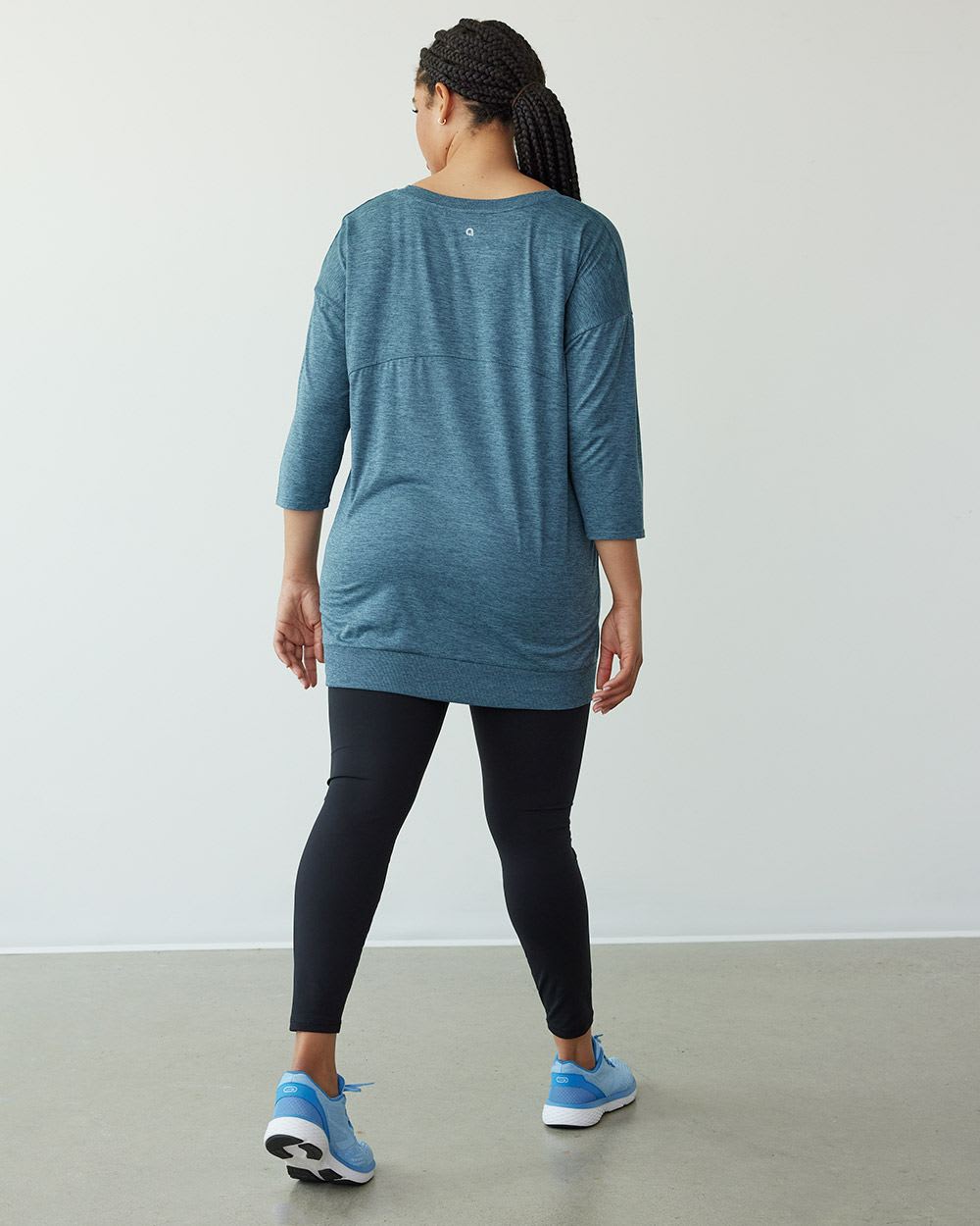Long-Sleeve Crew-Neck Tunic, Dry Lux Hyba