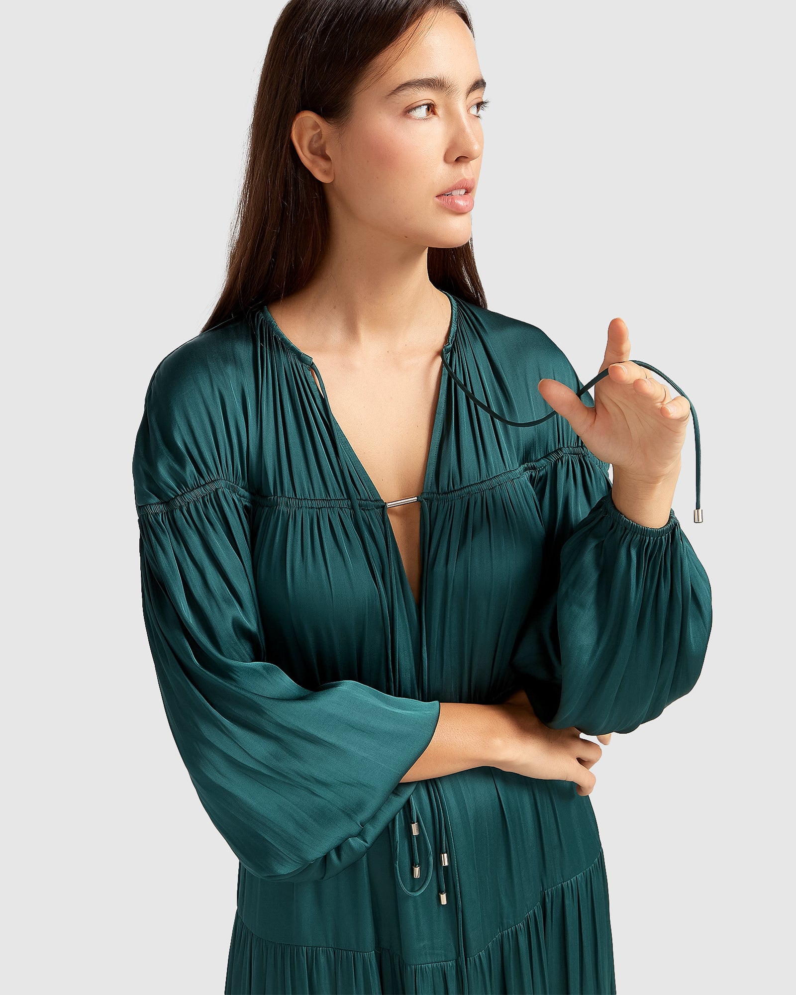 Belle & Bloom Window Seat Tiered Maxi Dress