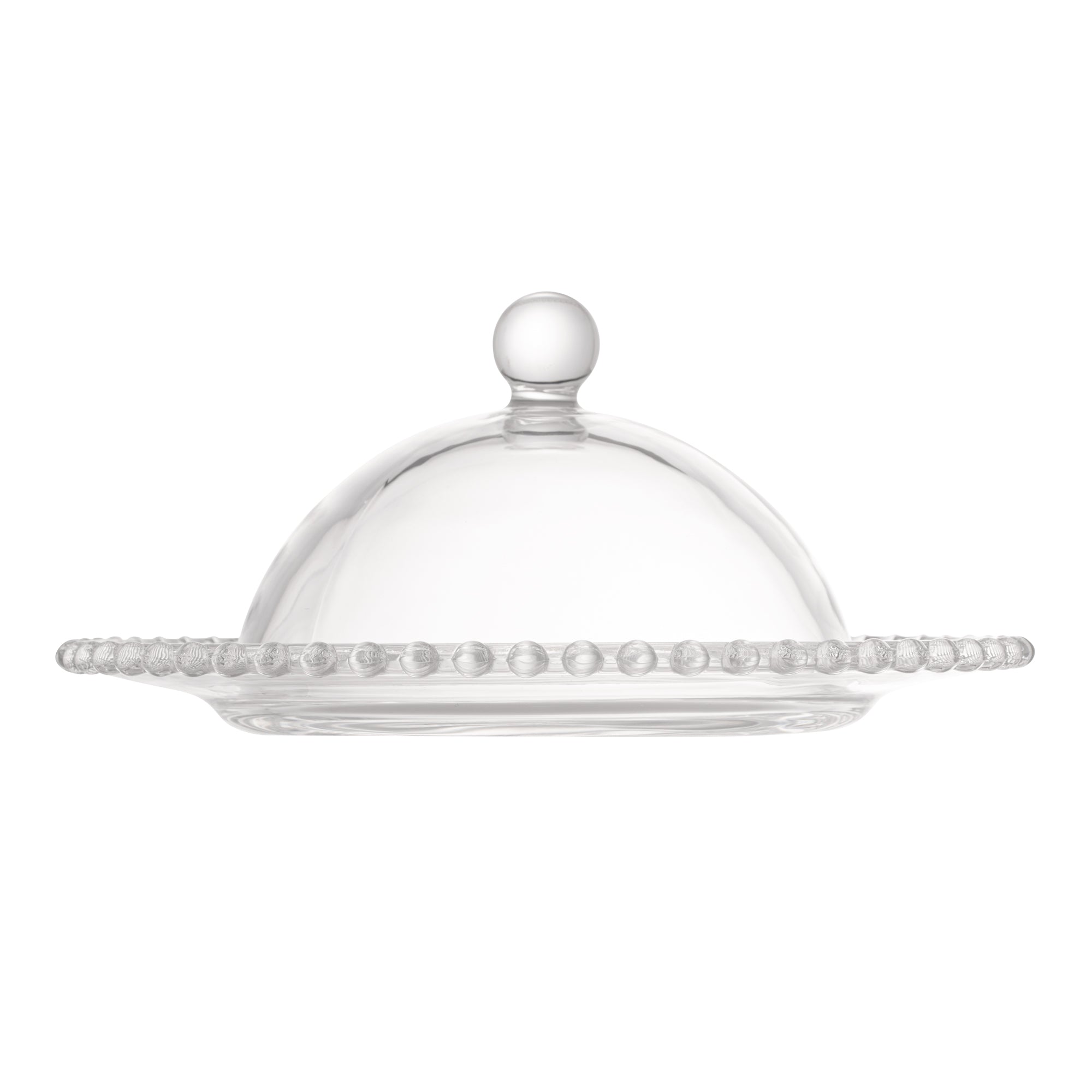 Pearl Collection Crystal Covered Cheese Dish 20x9cm