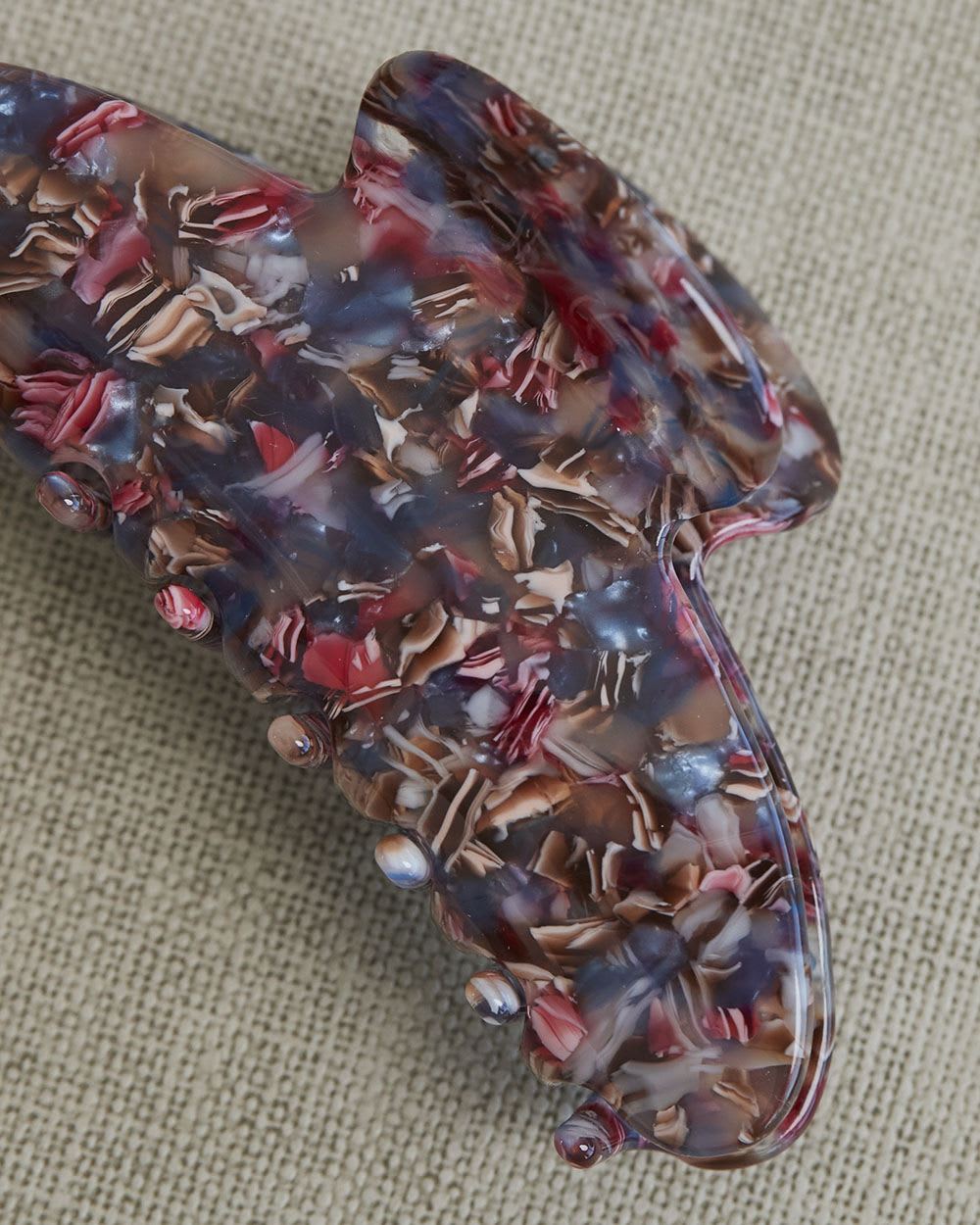 Multicoloured Acrylic Hair Gripper