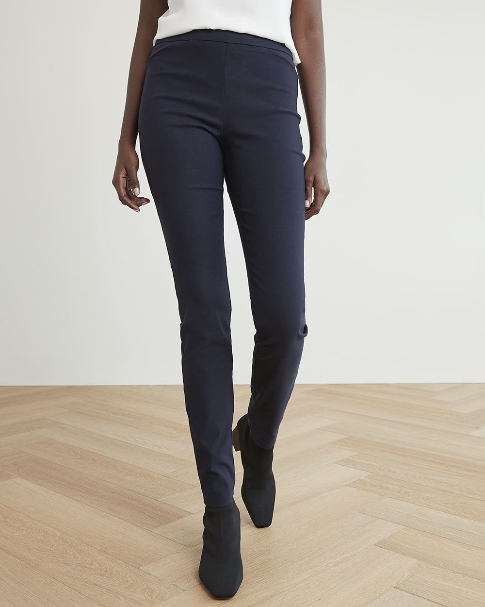 High-Rise Long Solid City Legging Pant