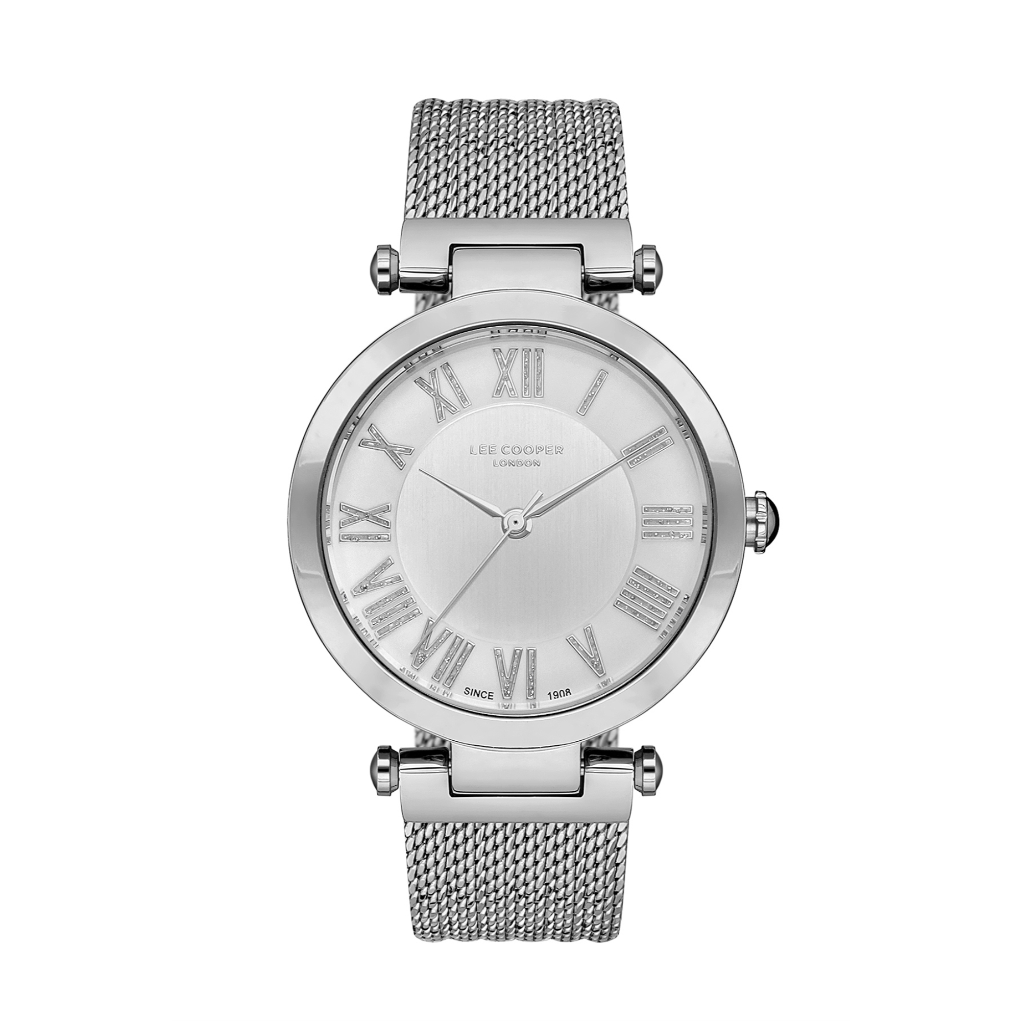 LEE COOPER-Women's Silver 35mm watch w/Silver Dial