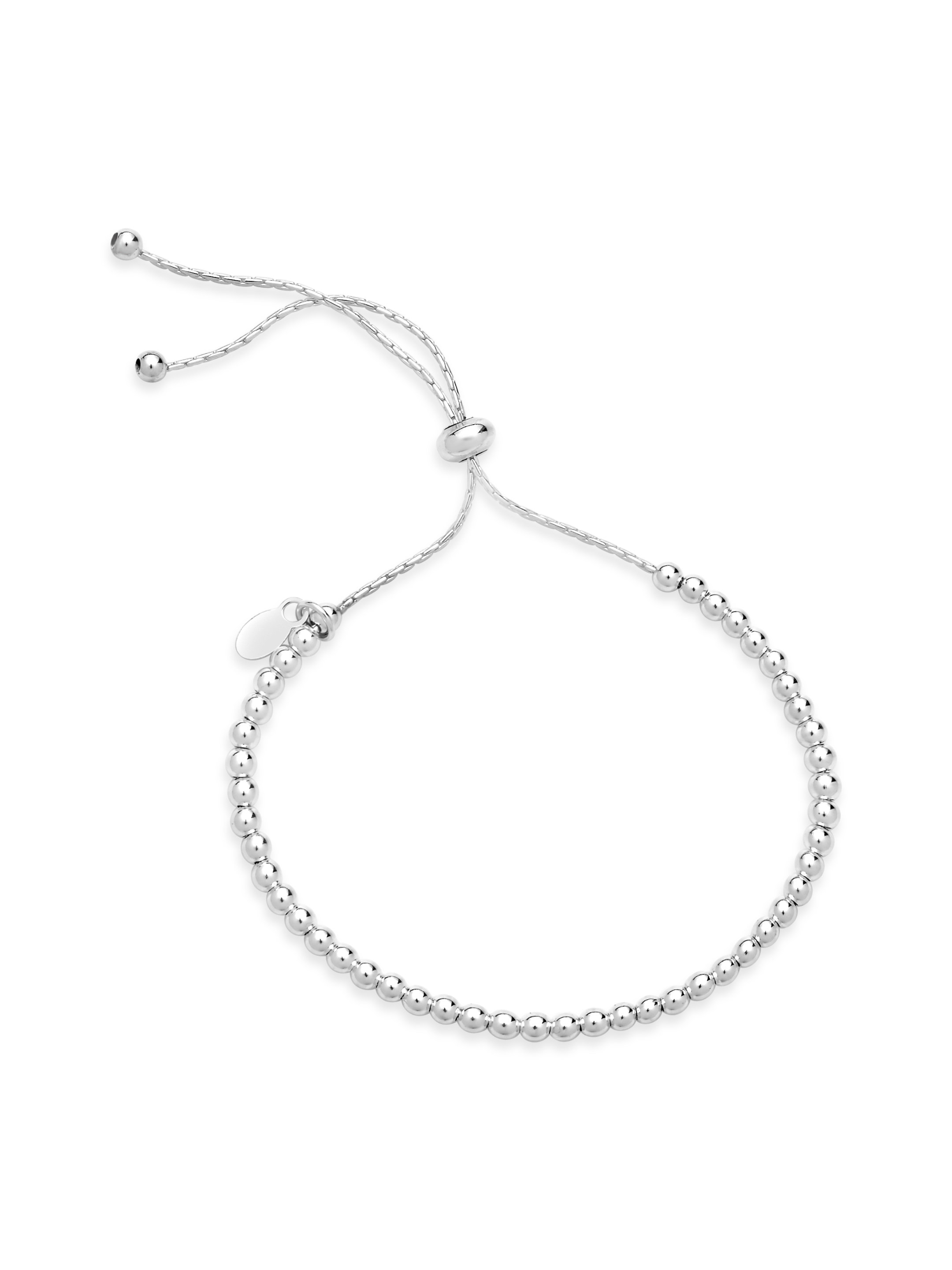 Sterling Forever - Beaded Slider Bracelet