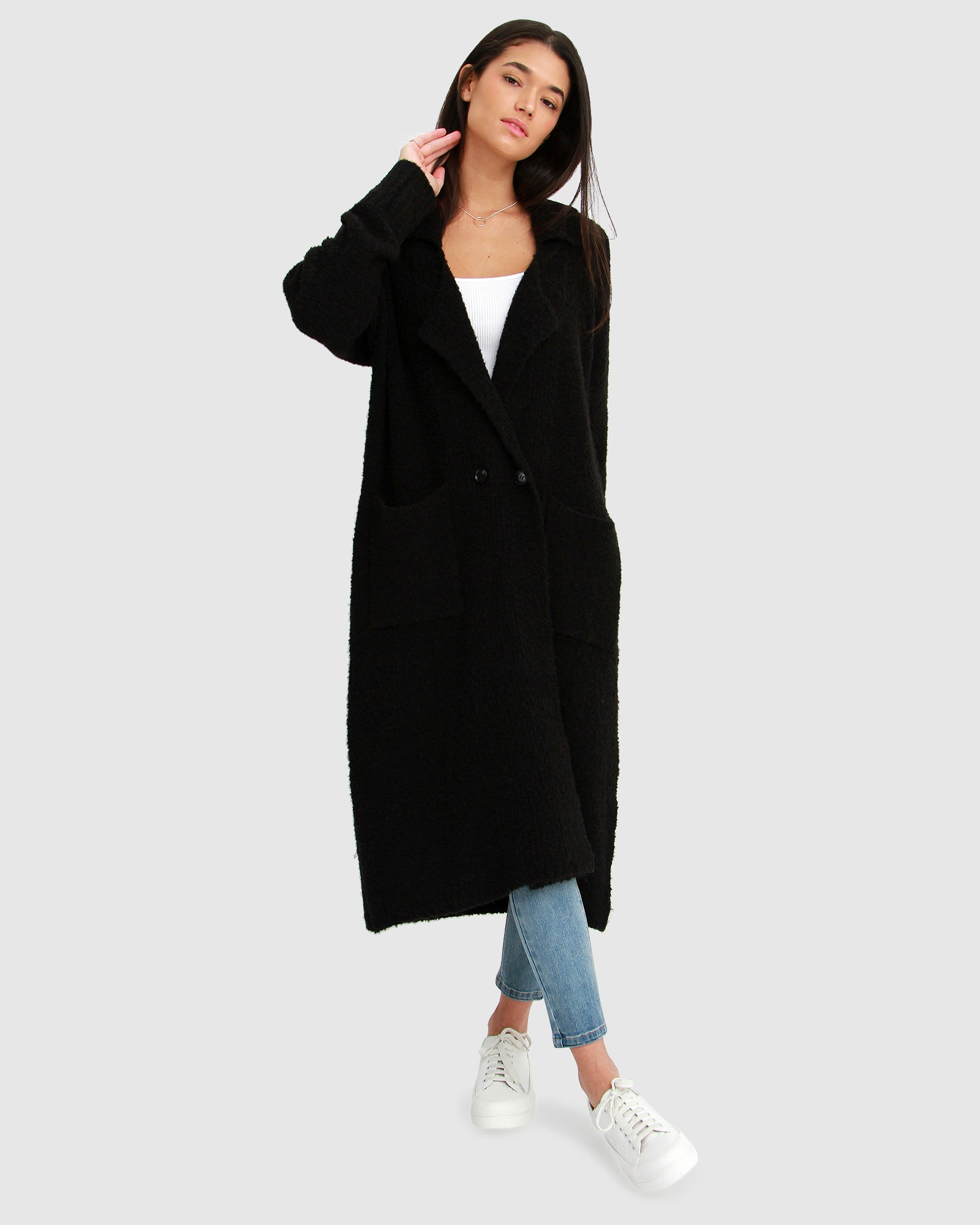 Belle & Bloom Born To Run Sustainable Sweater Coat