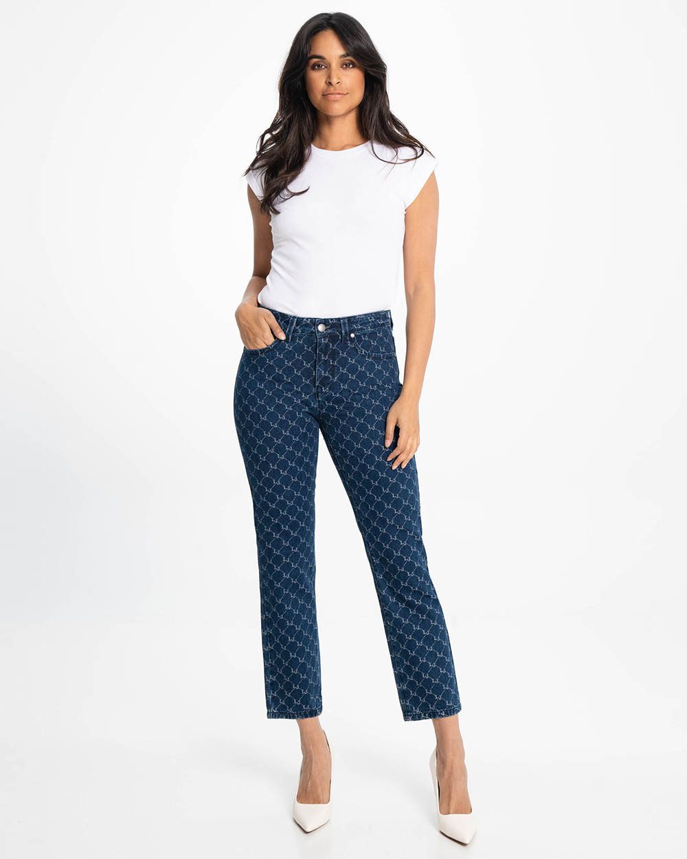 LOIS - Gigi Slim Jacquard Blue Jeans