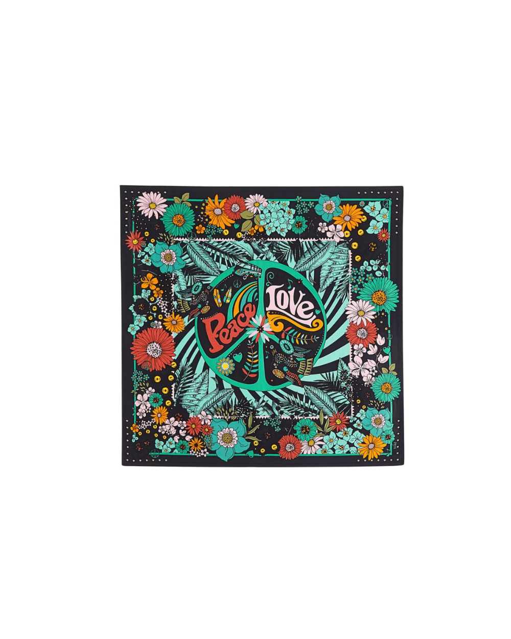 PEACELOVE Medium Black Scarf