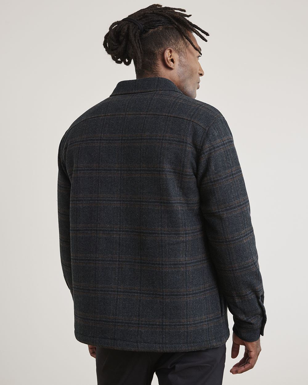 Wool Overshirt with Sherpa Lining