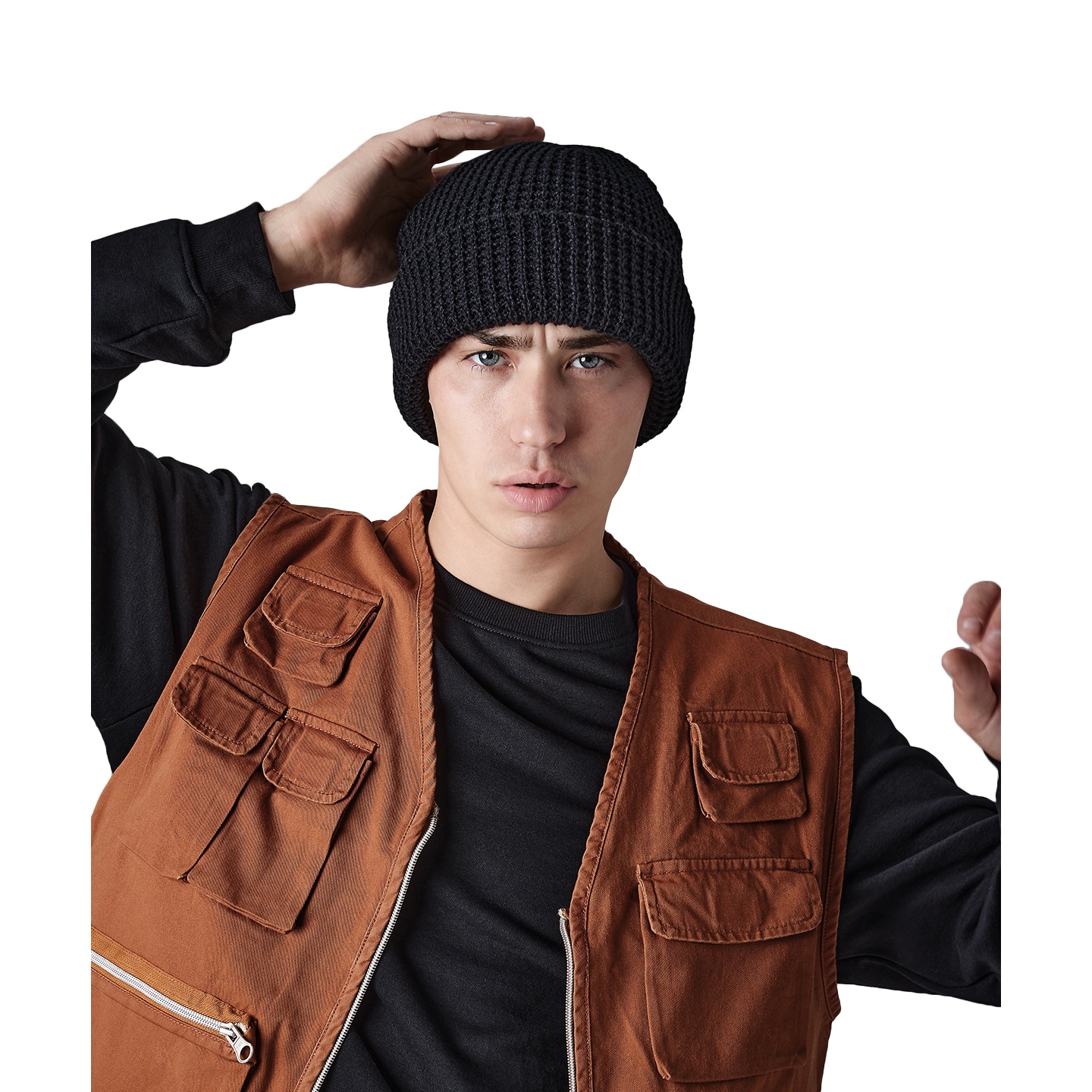 Beechfield - Unisex Classic Waffle Knit Winter Beanie Hat