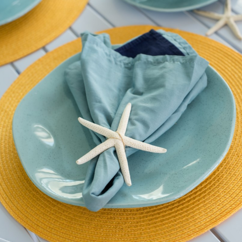 Oxford Ryo Blue Bay 20 Pieces Dinnerware Set Service for 4