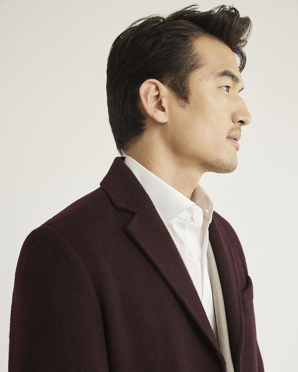 Classic Wool Coat with Tailored Collar