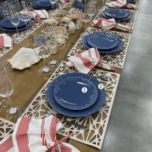 Oxford Mia Wave 20 Pieces Dinnerware Set Service for 4