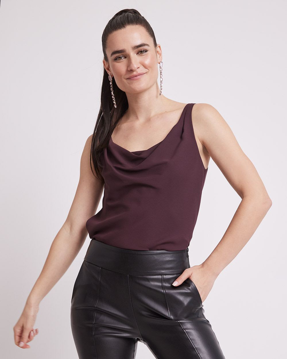 Silky Crepe U-Neck Cami