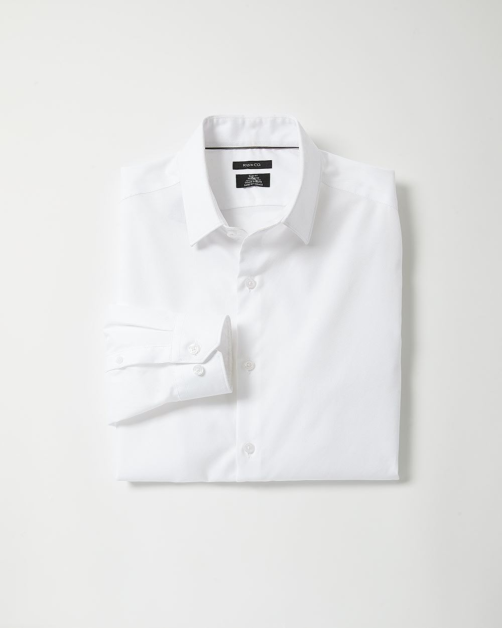 Solid Easy-care Twill Dress Shirt