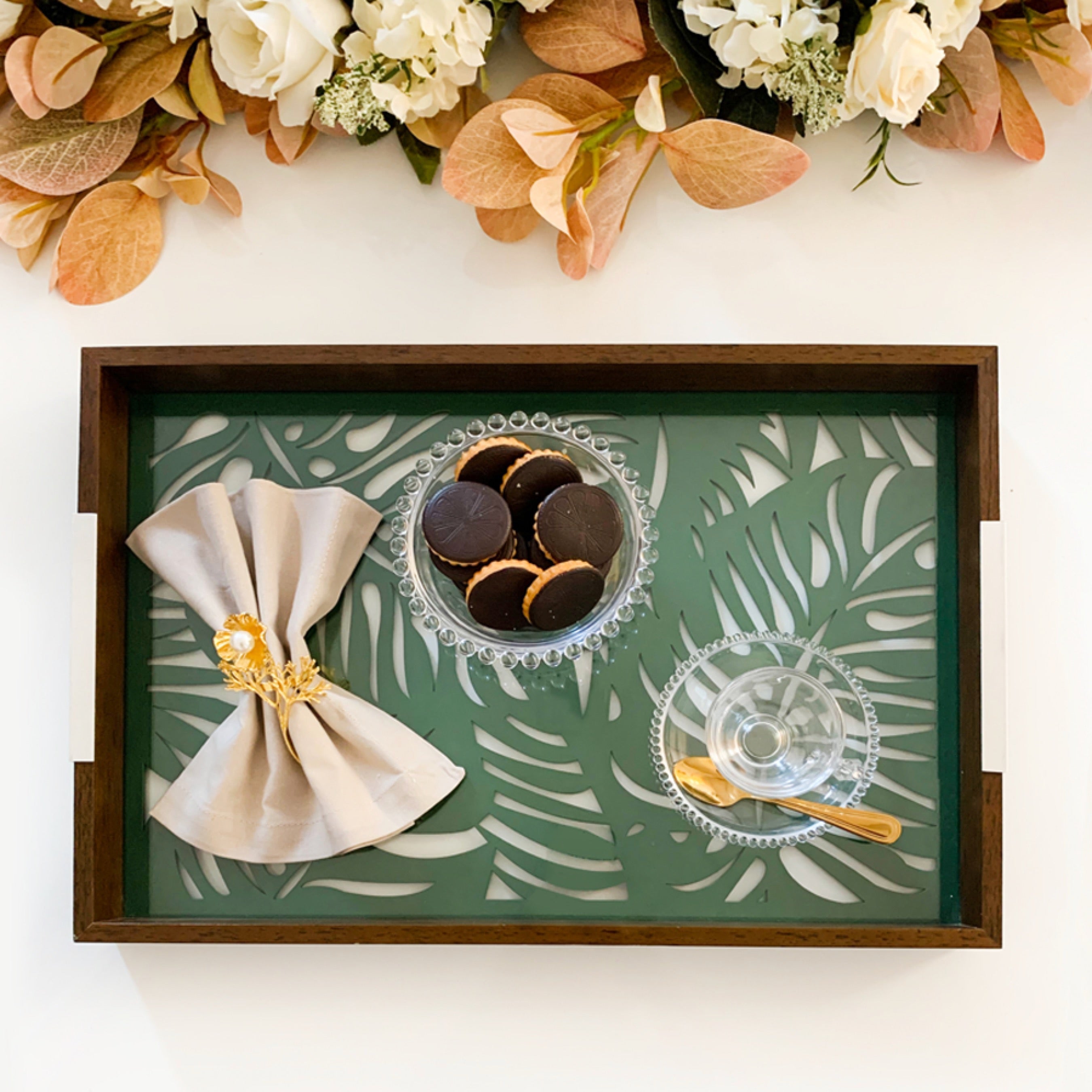 Pearl Collection Crystal Bowls 12x4cm Set of 4