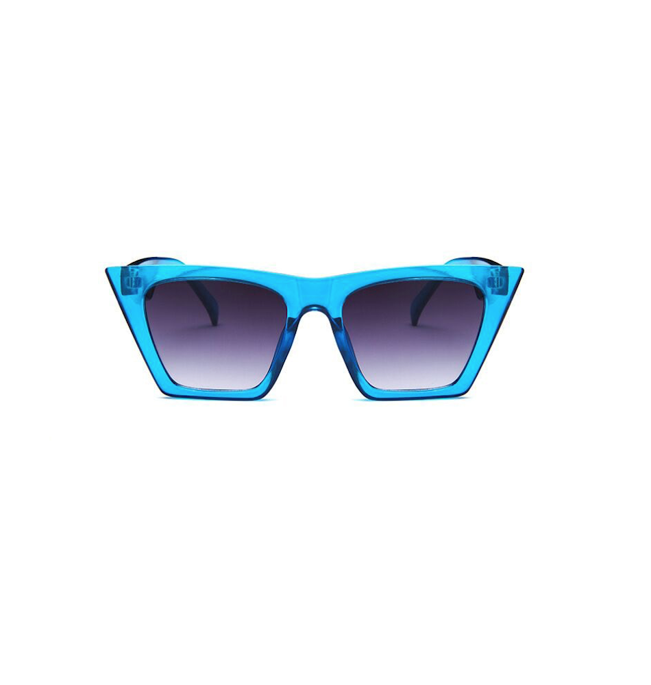 Bright Blue Squared Sunglasses- Don't AsK