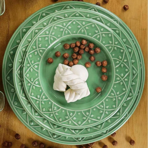 Oxford Mendi Sage 20 Pieces Dinnerware Set Service for 4