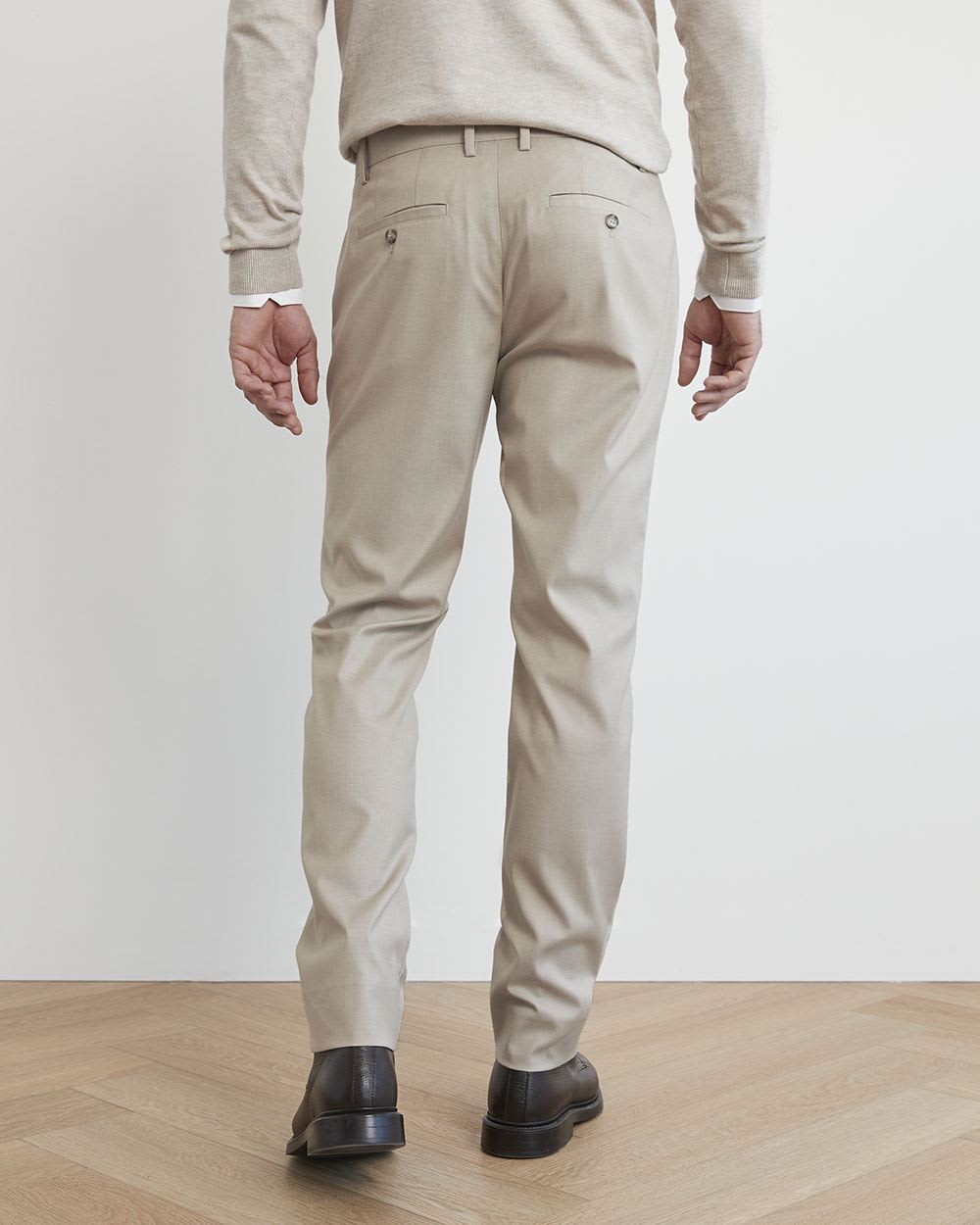 Slim-Fit Beige City Pant