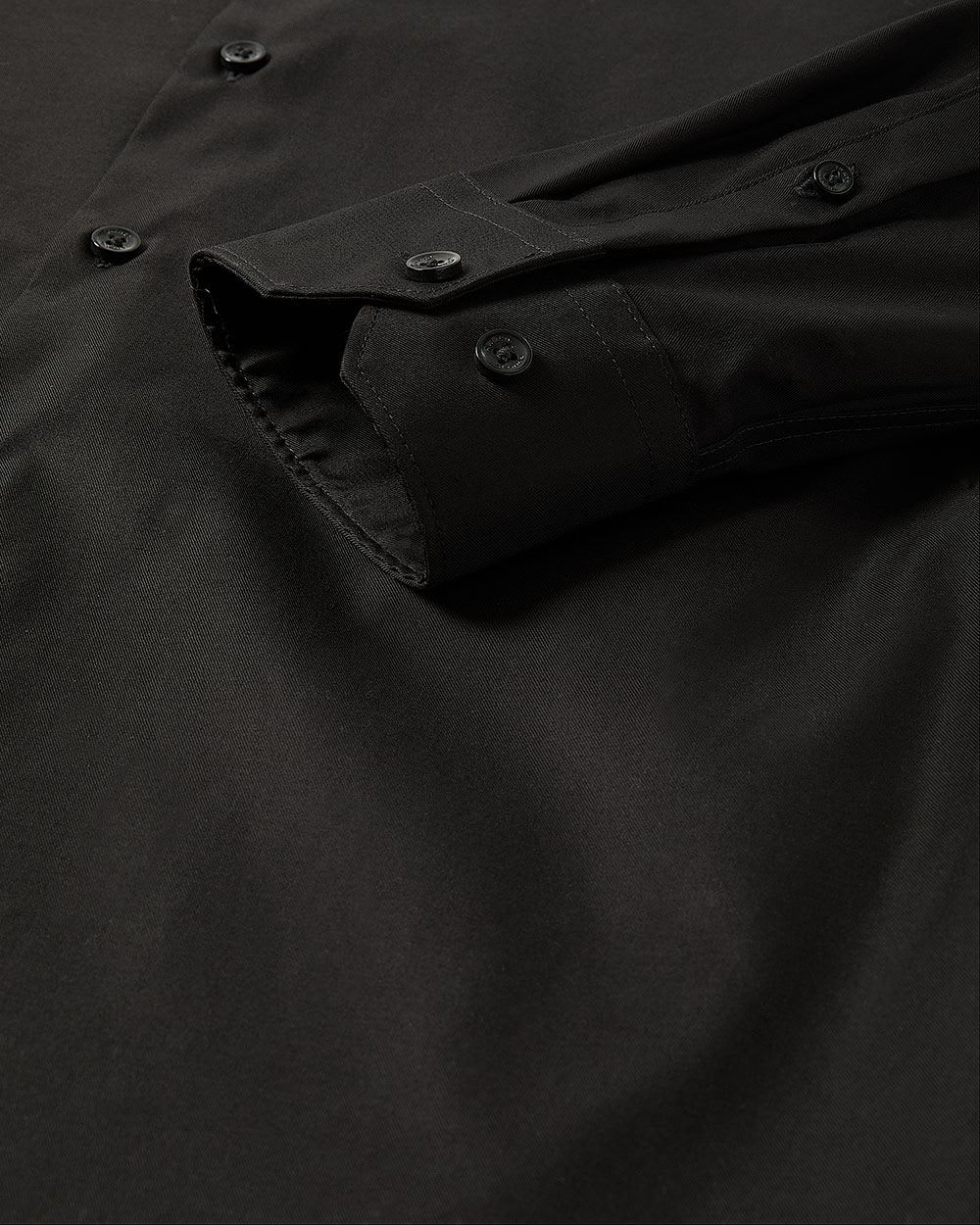 Slim-Fit Solid Sateen Dress Shirt