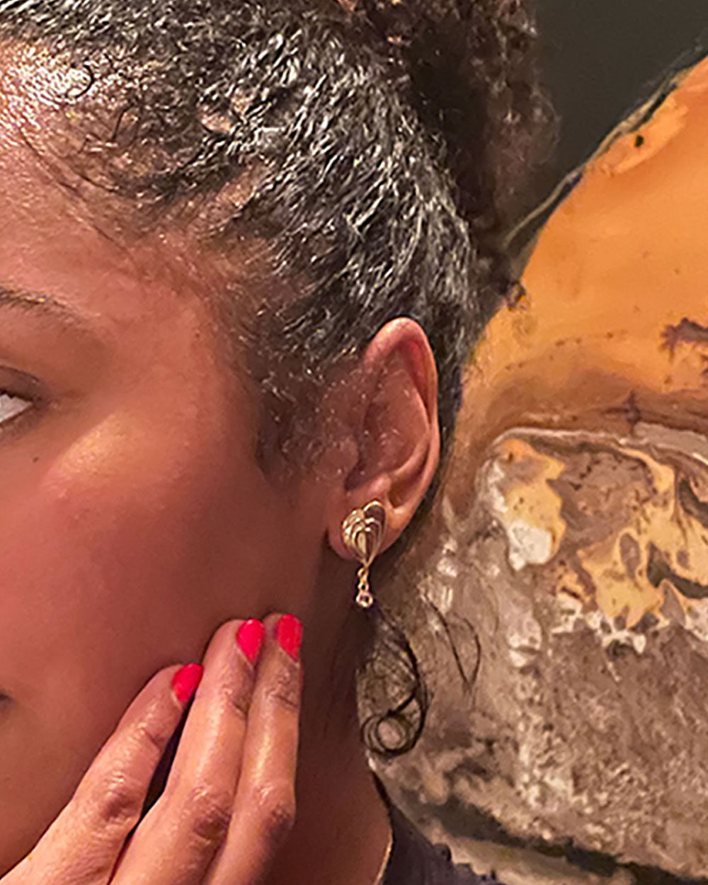 Callypso Stacked Heart Post Earrings - Syd + Pia NYC™