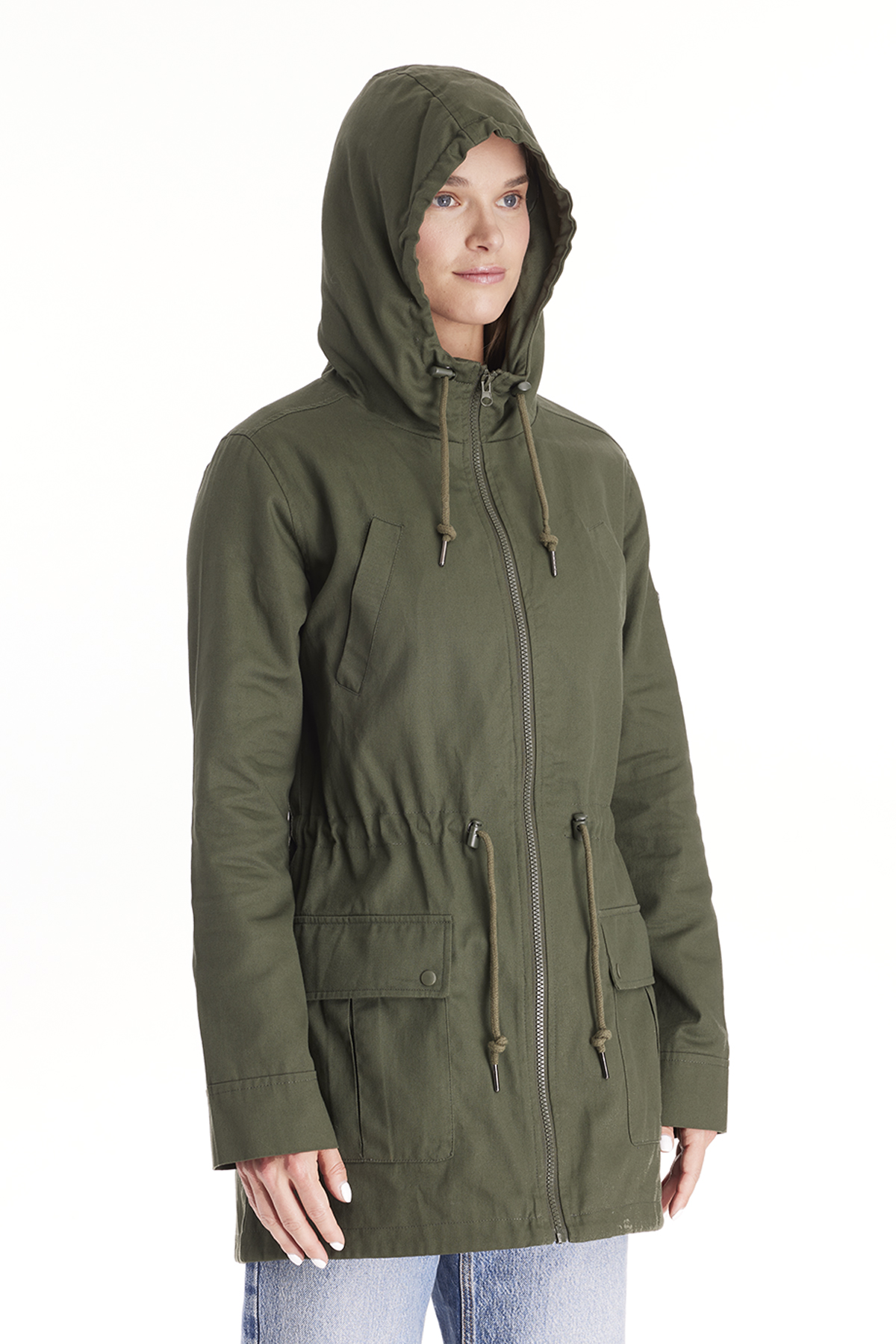 Lara - 3 in 1 Cotton Maternity Jacket Military Style