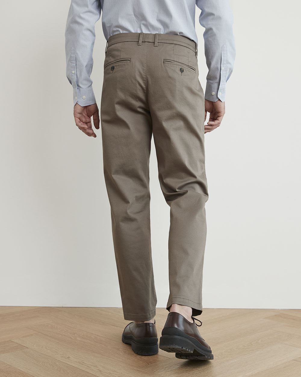 Slim-Fit Pleated Chino Pants - 30"