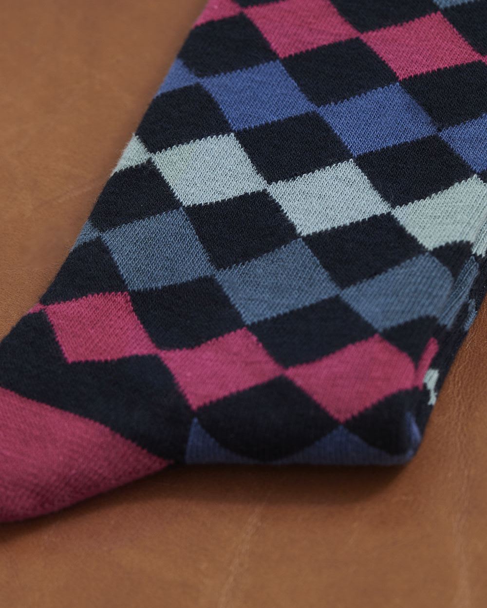 Green and Pink Geo Socks