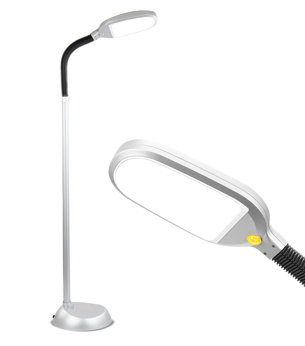 Litespan Led Gooseneck Floor Lamp With Adjustable Head